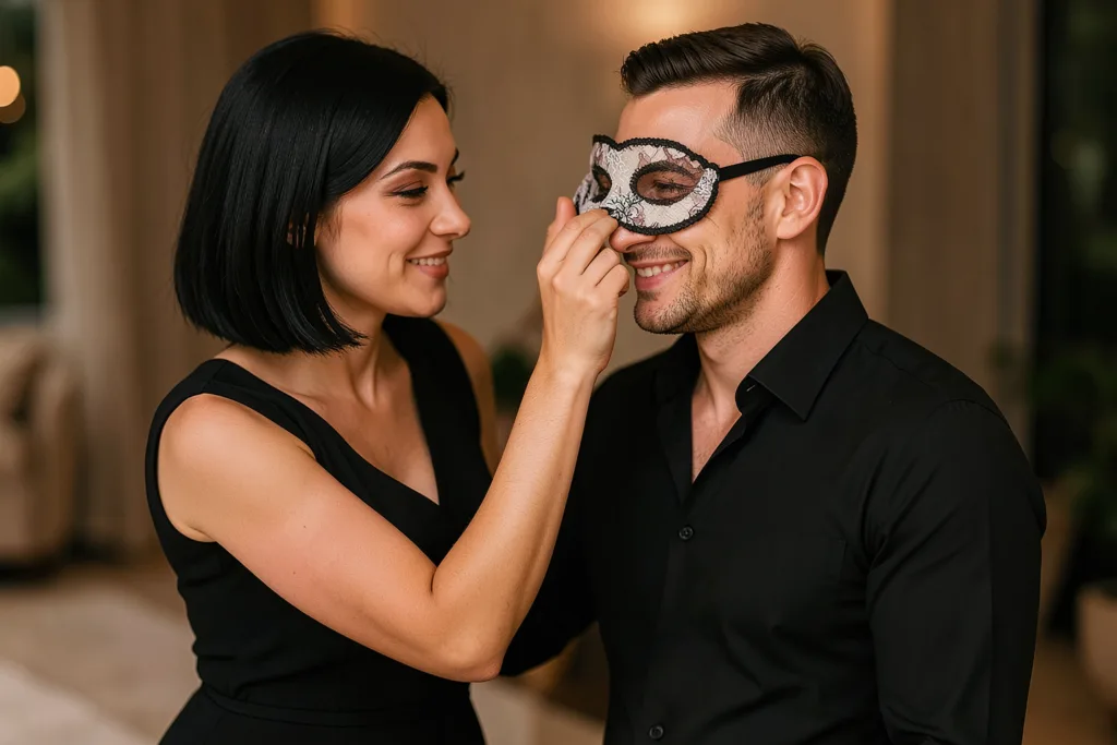 Illustration : Jeu de rôle couple débutant : choisir un scénario léger pour commencer doucement