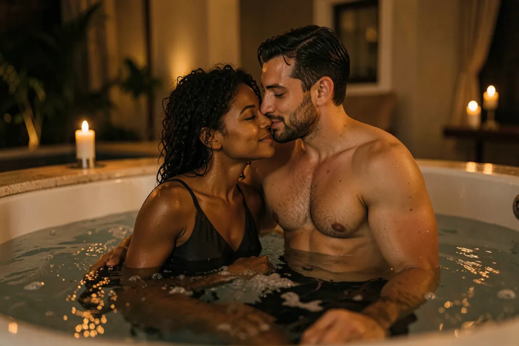 Illustration : Rituel jacuzzi privatif couple : le rituel détente idéal avant une soirée à deux